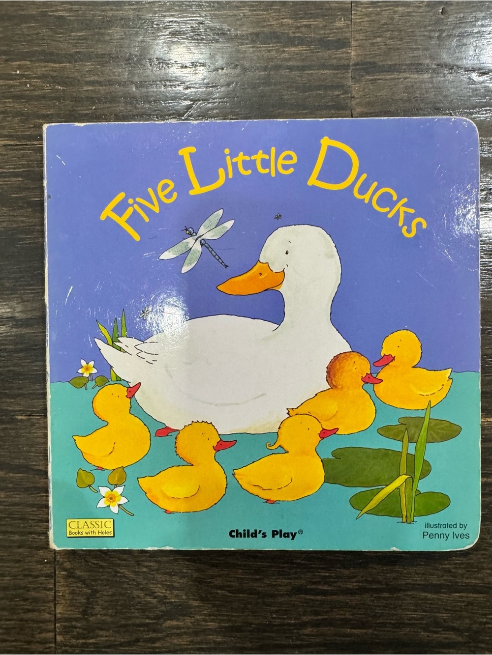 PRICE IS FIRM/ Five Little Ducks Board Book - Purple & Yellow